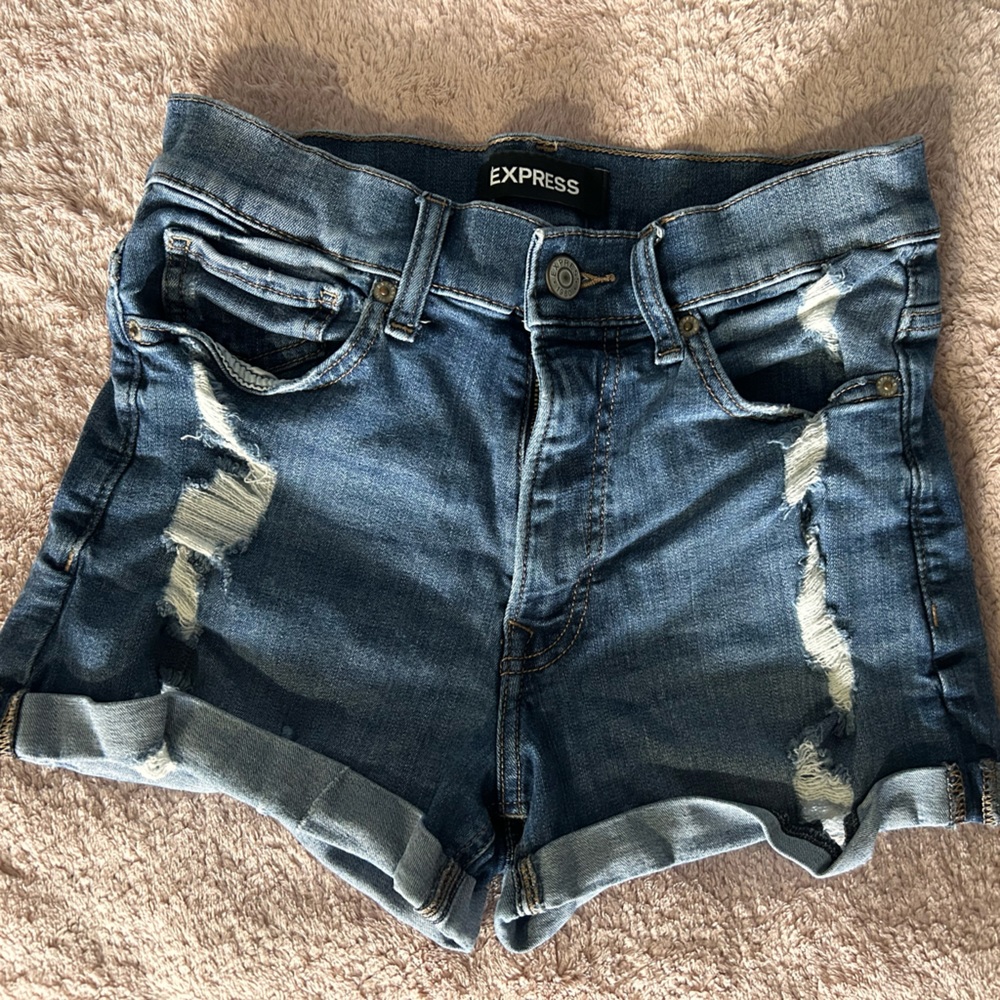 Express high rise shorts